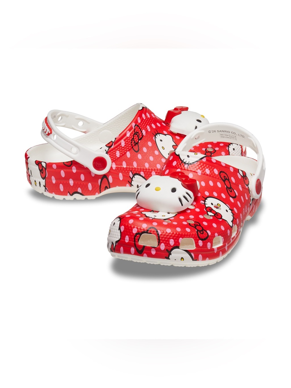 Hello Kitty x Crocs Adult Red Classic Clog Women’s W11 NWT